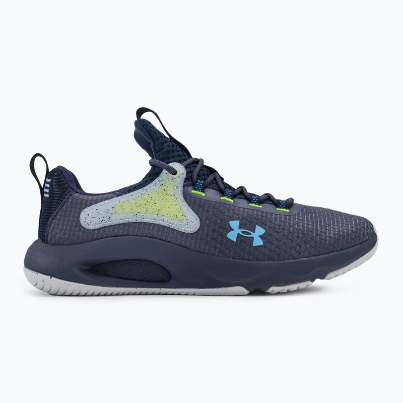 Under Armour Hovr Rise 4 acciaio temperato/marino medio/blu carolina scarpe da ginnastica da uomo 2