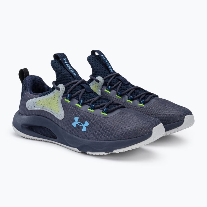 Under Armour Hovr Rise 4 acciaio temperato/marino medio/blu carolina scarpe da ginnastica da uomo 4