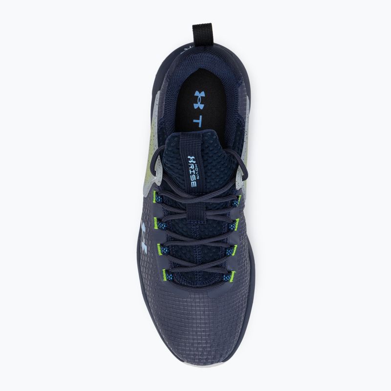 Under Armour Hovr Rise 4 acciaio temperato/marino medio/blu carolina scarpe da ginnastica da uomo 6