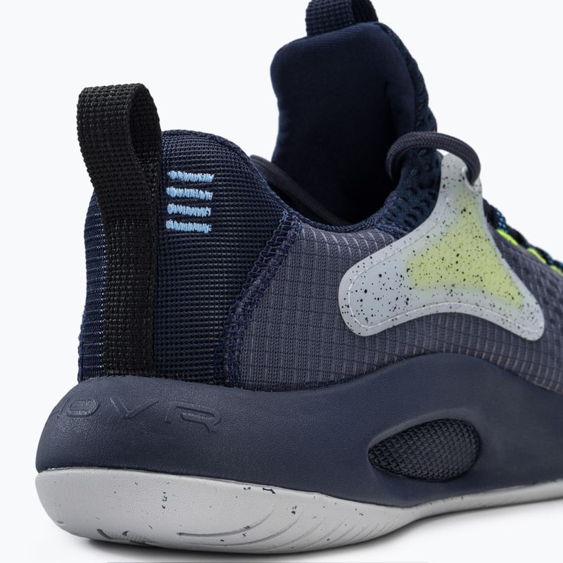 Under Armour Hovr Rise 4 acciaio temperato/marino medio/blu carolina scarpe da ginnastica da uomo 8