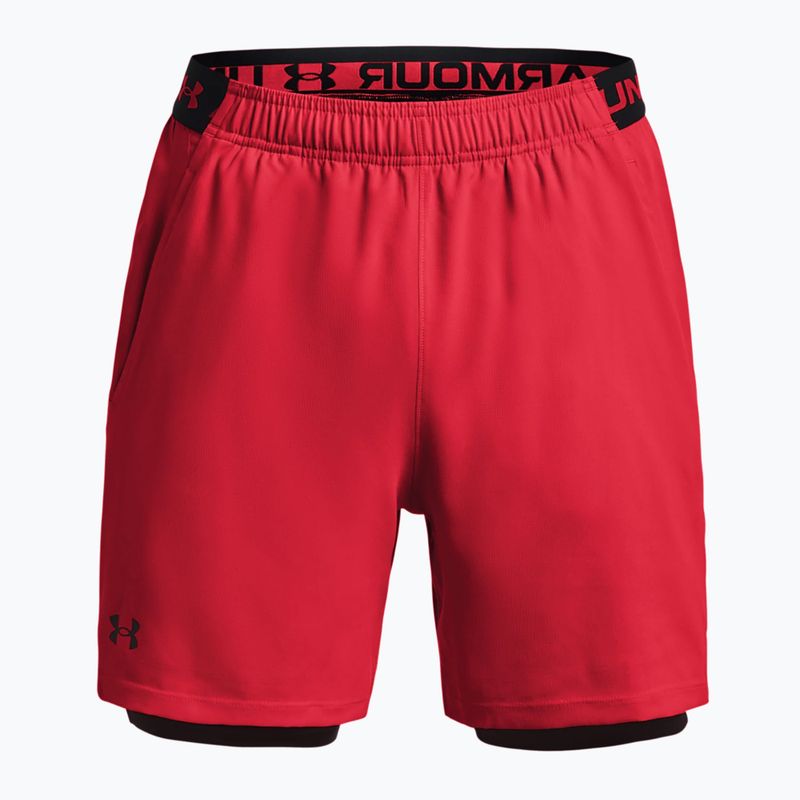 Pantaloncini da allenamento Under Armour Vanish Woven 2In1 Sts da uomo rosso radio/rosso castagno/rosso castagno