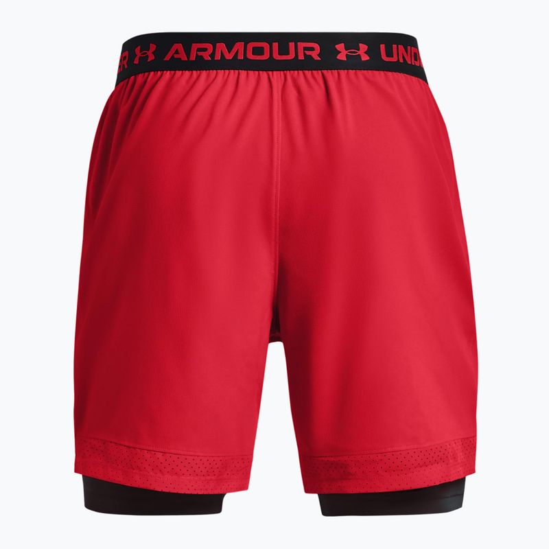 Pantaloncini da allenamento Under Armour Vanish Woven 2In1 Sts da uomo rosso radio/rosso castagno/rosso castagno 2