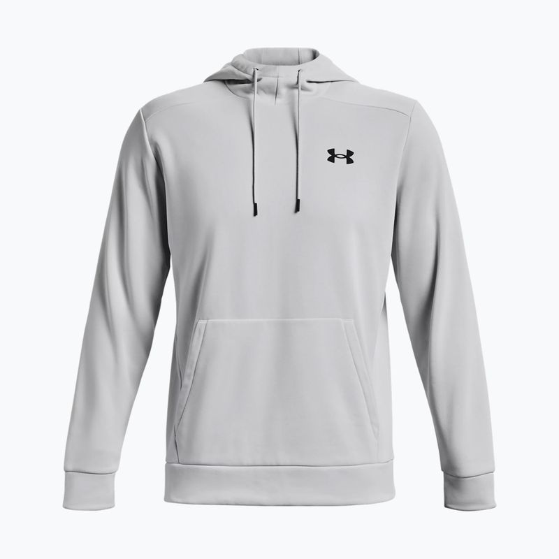 Under Armour Uomo Felpa con cappuccio in pile halo grigio/nero