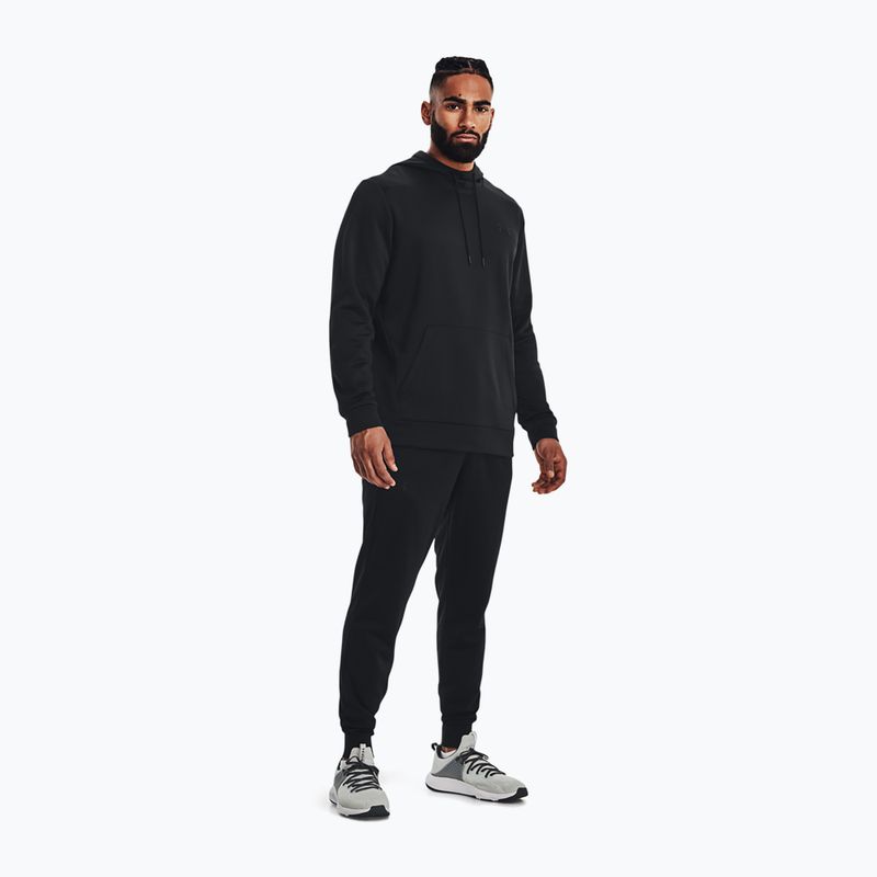 Felpa con cappuccio Under Armour Armour da uomo, nero/nero 2