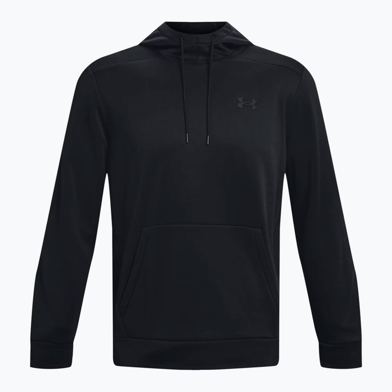 Felpa con cappuccio Under Armour Armour da uomo, nero/nero 5