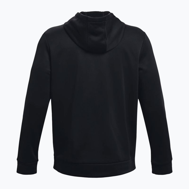 Felpa con cappuccio Under Armour Armour da uomo, nero/nero 6