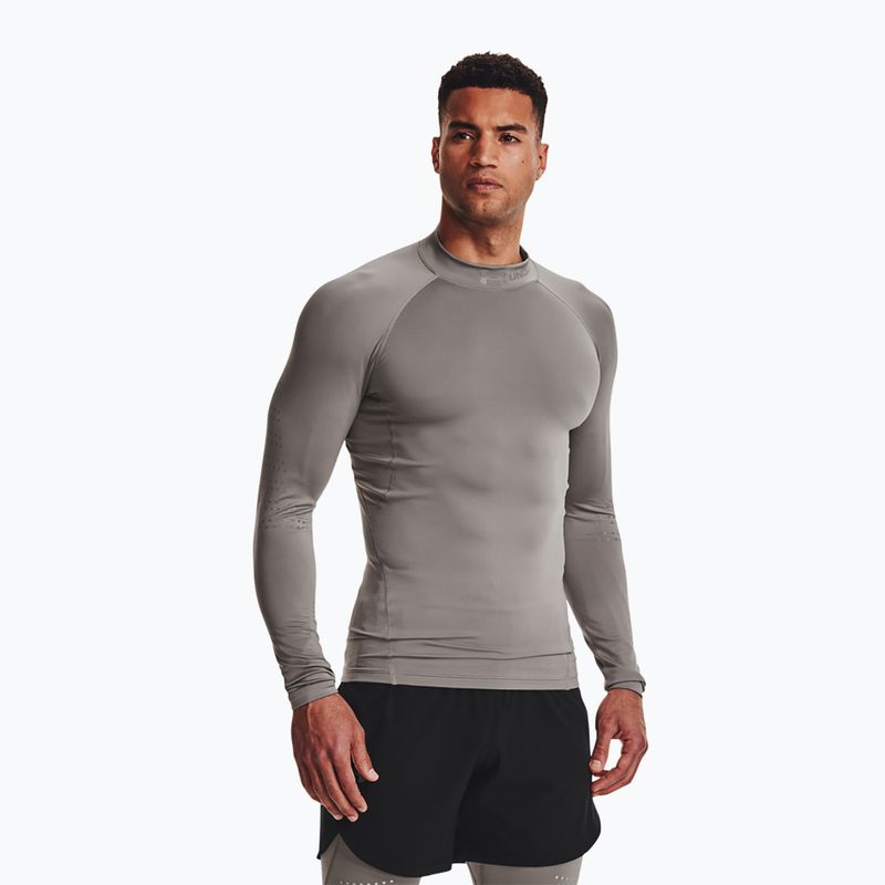 Under Armour uomo maniche lunghe da allenamento UA Cg Armour Novelty Mock peltro/riflettente