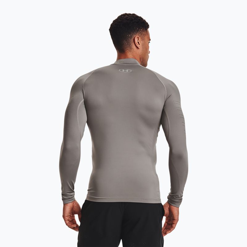 Under Armour uomo maniche lunghe da allenamento UA Cg Armour Novelty Mock peltro/riflettente 3