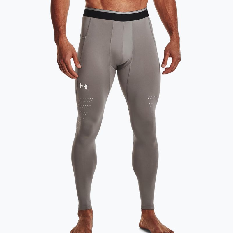 Leggings Under Armour da uomo UA Cg Armour Novelty peltro/riflettente 3