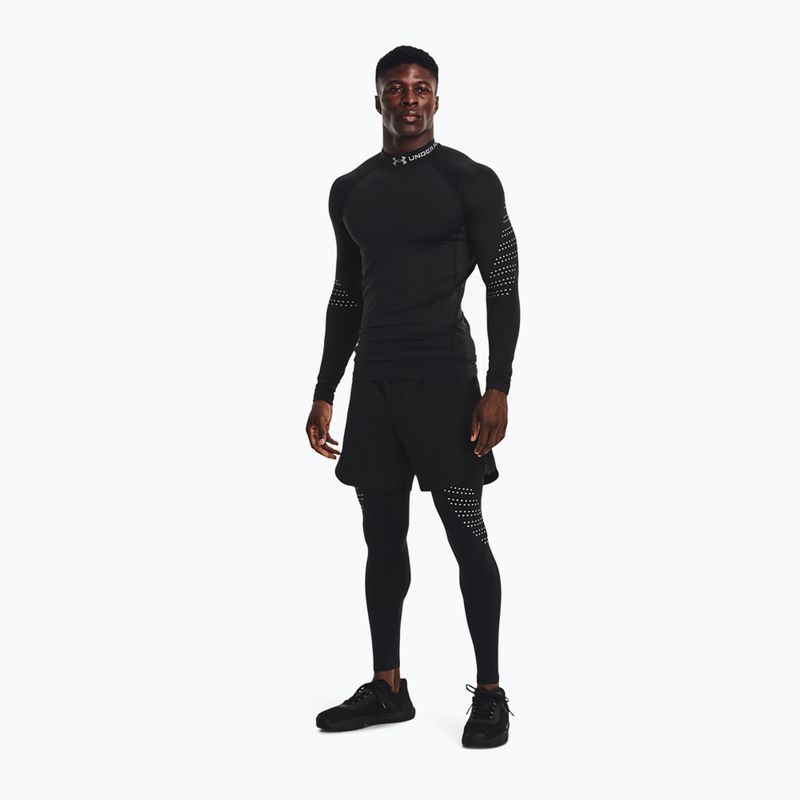 Under Armour uomo manica lunga da allenamento UA Cg Armour Novelty Mock nero/riflettente 3