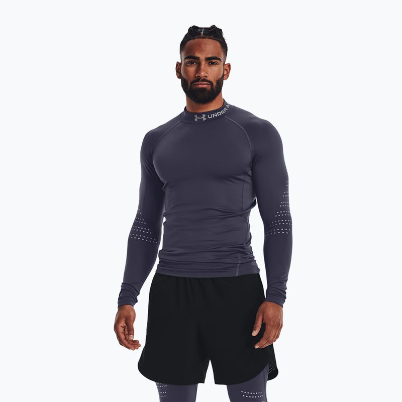 Under Armour uomo manica lunga da allenamento UA Cg Armour Novelty Mock acciaio temperato/riflettente