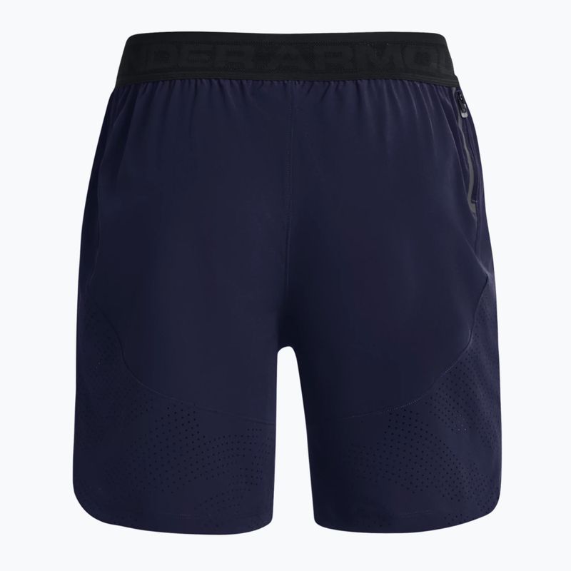 Under Armour UA Stretch-Woven pantaloncini da allenamento da uomo midnight navy/metallic solder 4