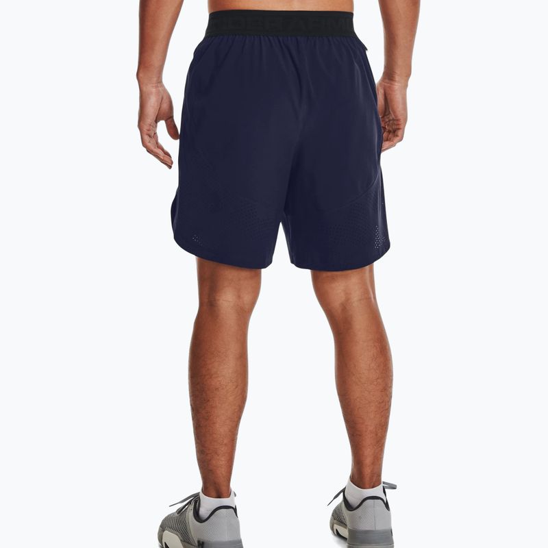 Under Armour UA Stretch-Woven pantaloncini da allenamento da uomo midnight navy/metallic solder 2