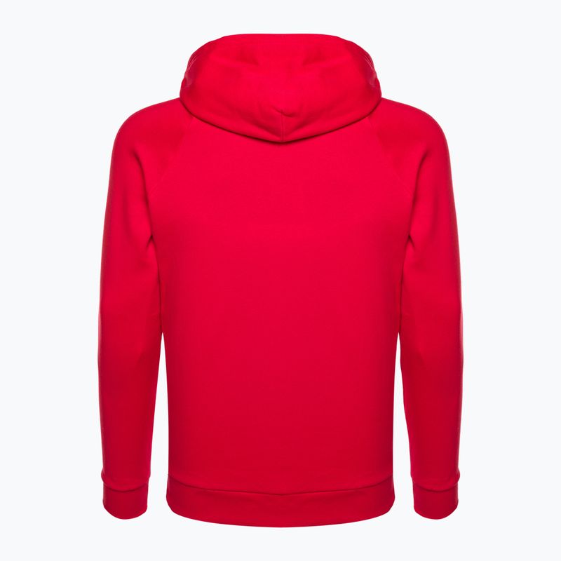 Felpa Under Armour Rival Fleece Big Logo HD da uomo, rosso/bianco anice 6