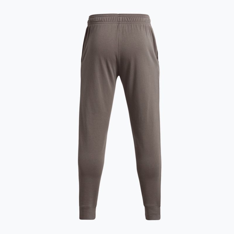 Pantaloni Under Armour UA Rival Terry Jogger da uomo, argilla fresca/bianco anice 2