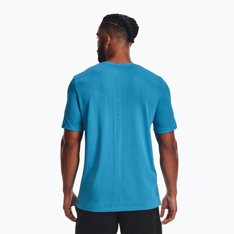 Under Armour maglia da allenamento da uomo UA Rush Seamless Geosport capri/nero 2