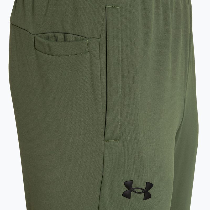 Under Armour Armour Fleece Joggers, pantaloni da allenamento da uomo, colore verde/nero 7