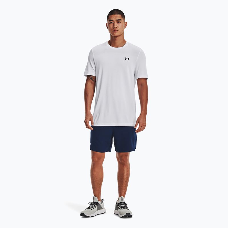 Pantaloncini da allenamento Under Armour da uomo UA Vanish Woven 6in academy/bianco 2