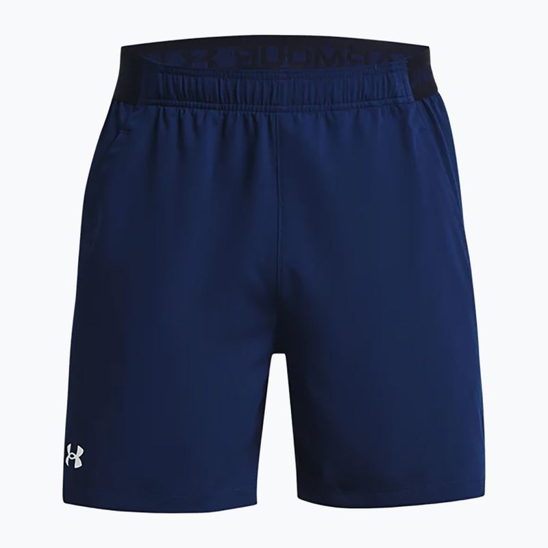 Pantaloncini da allenamento Under Armour da uomo UA Vanish Woven 6in academy/bianco 5