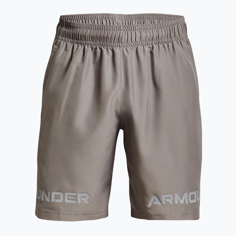 Pantaloncini da allenamento Under Armour da uomo UA Woven Graphic Wm peltro/tina 3