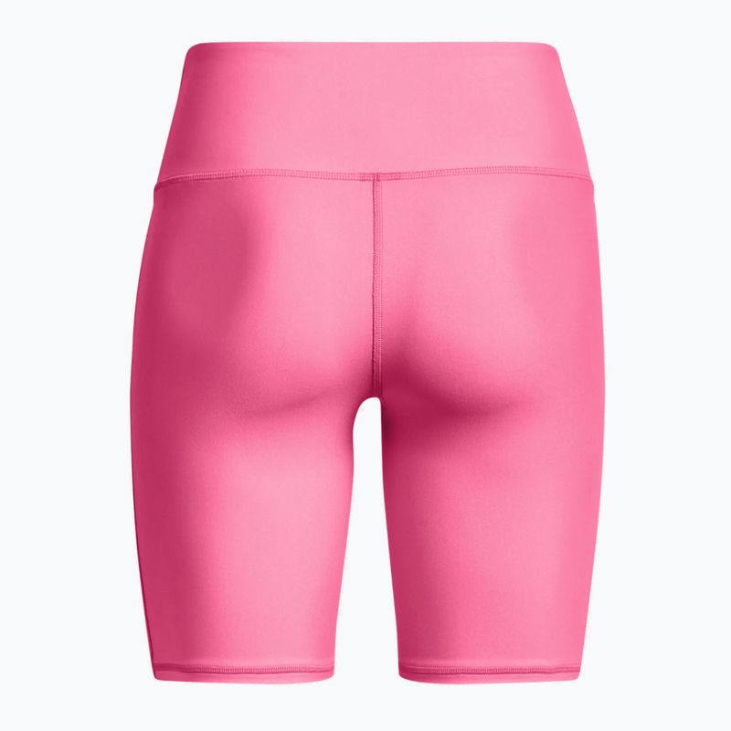 Pantaloncini da allenamento Under Armour da donna HG Armour Bike rosa punk/bianco 2