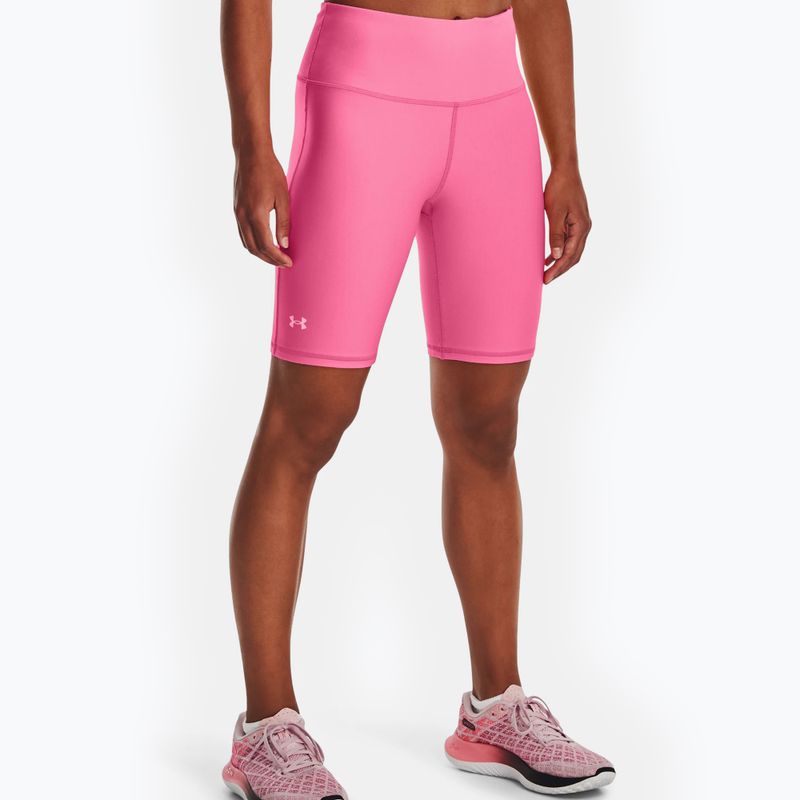 Pantaloncini da allenamento Under Armour da donna HG Armour Bike rosa punk/bianco 3