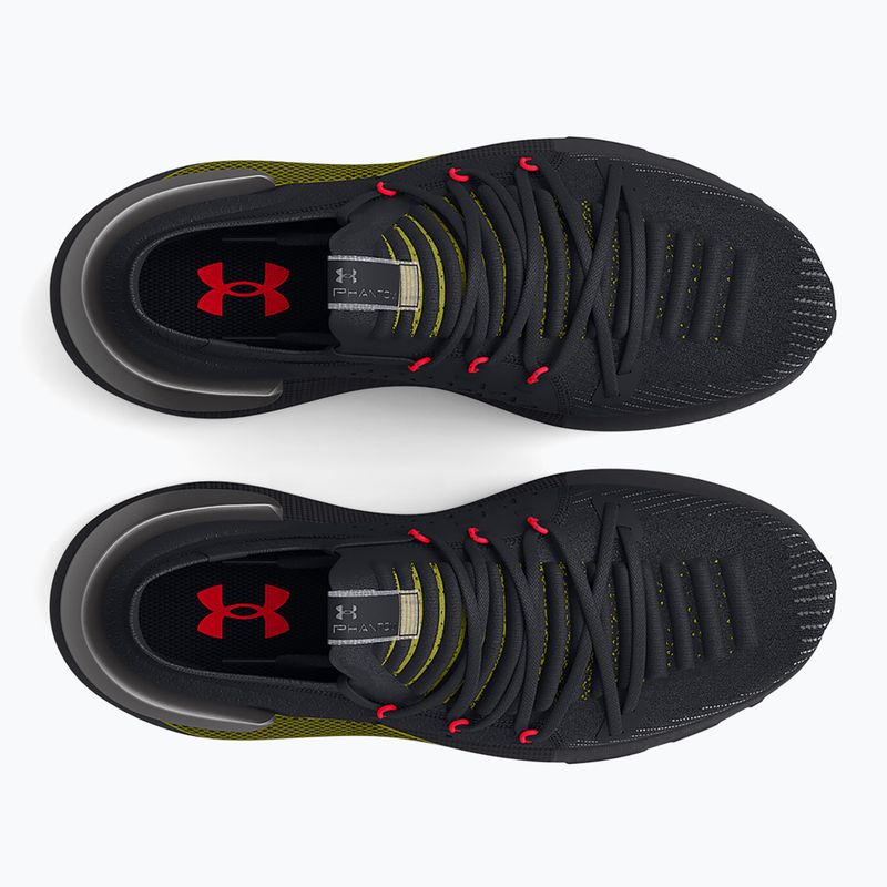 Uomo Under Armour Hovr Phantom 3 Mtlc nero/grigio/metallo stagno scarpe da corsa 4