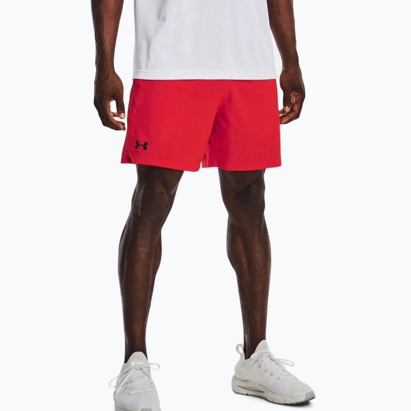 Pantaloncini da allenamento Under Armour da uomo UA Vanish Woven 6in radio rosso/nero 3