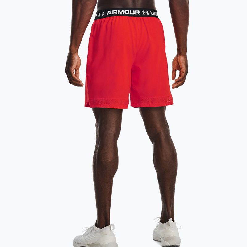 Pantaloncini da allenamento Under Armour da uomo UA Vanish Woven 6in radio rosso/nero 4