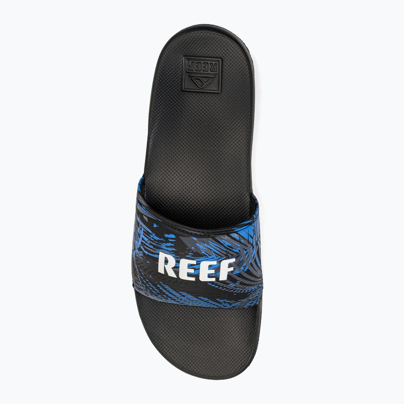 Infradito REEF One Slide nero sbiadito palma da uomo 6