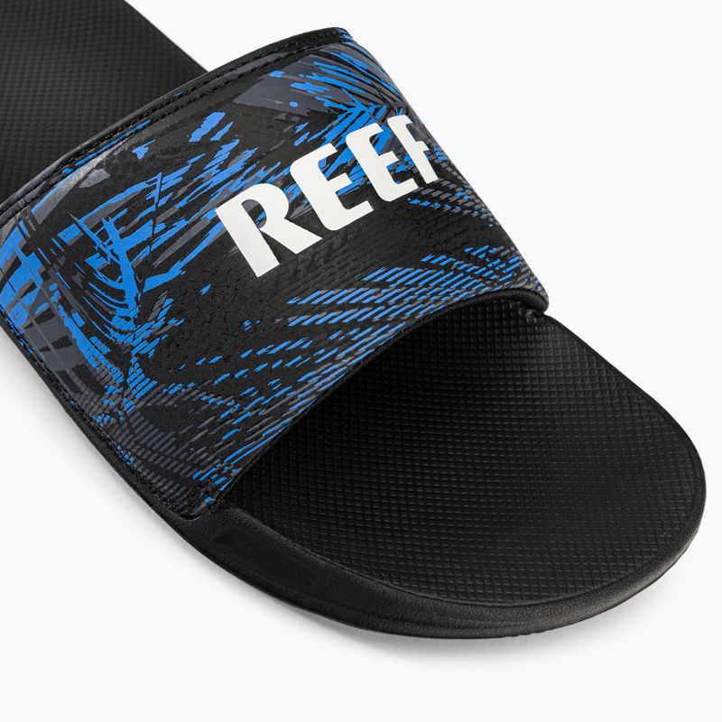 Infradito REEF One Slide nero sbiadito palma da uomo 7