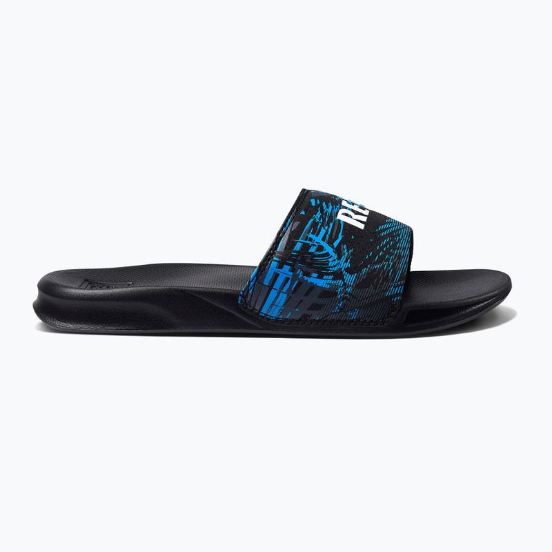 Infradito REEF One Slide nero sbiadito palma da uomo 10