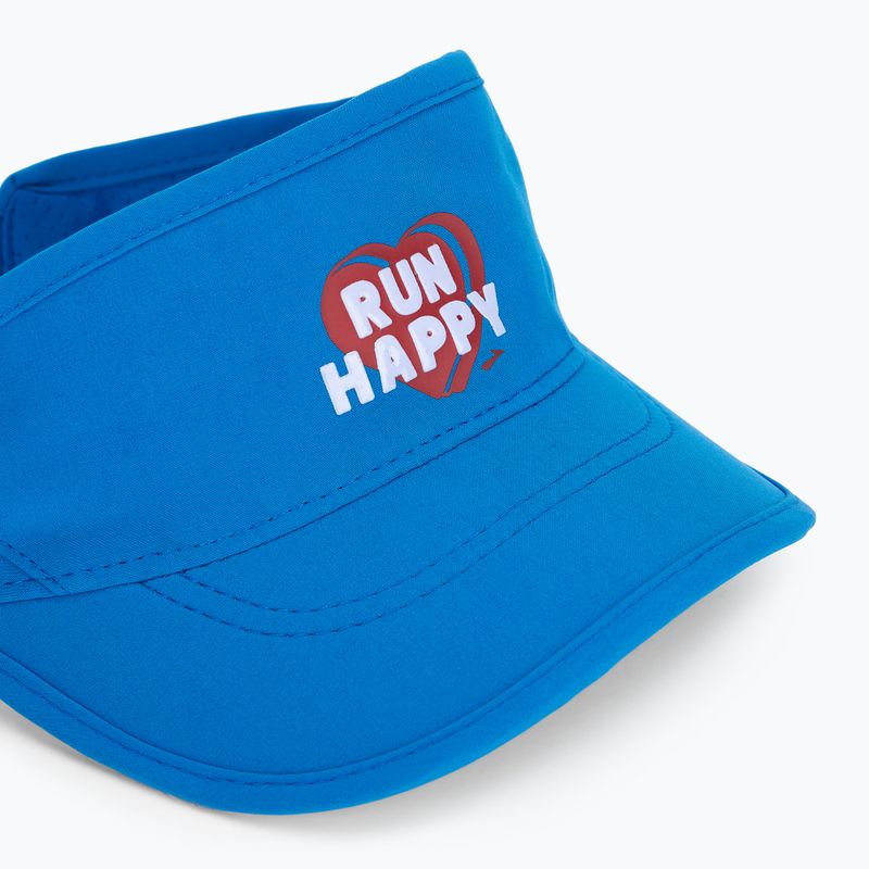 Visiera Brooks Chaser donna bluetiful/run happy heart running visor 3
