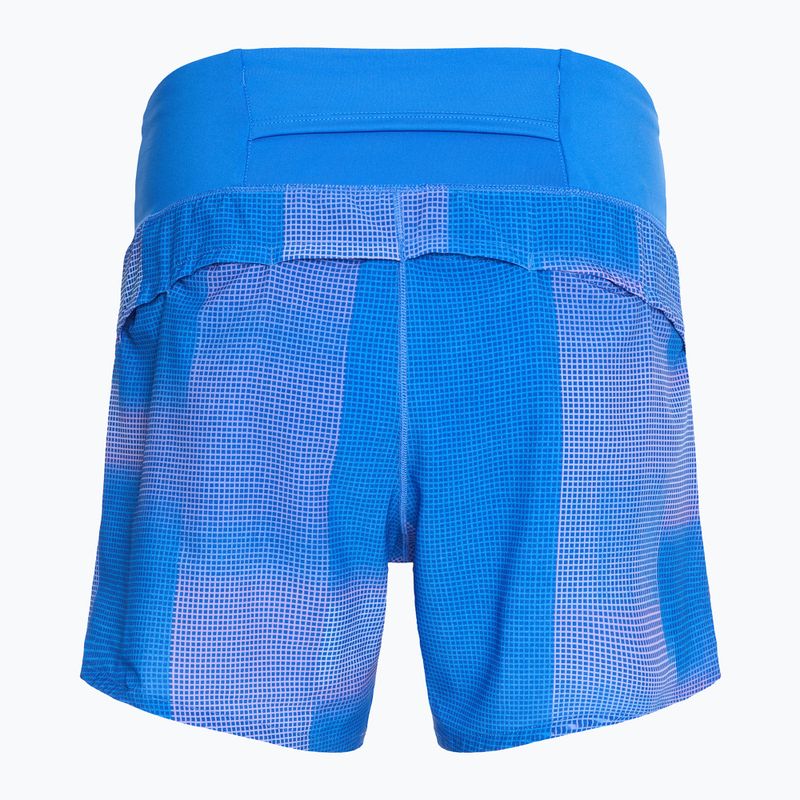 Pantaloncini da corsa Brooks Chaser 5" donna con stampa altitudine blu 2