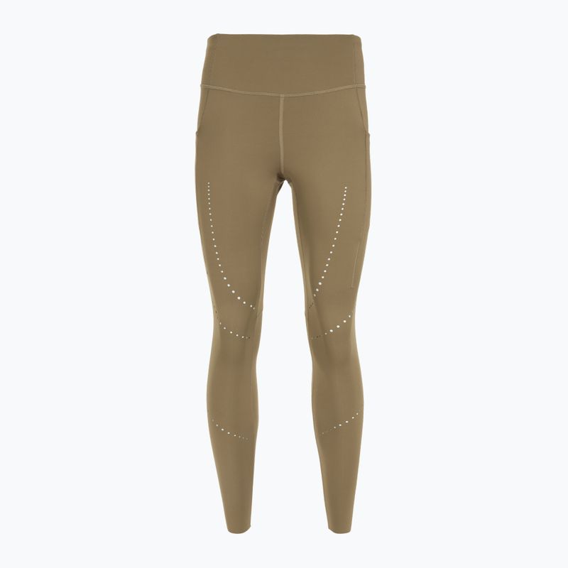Leggings da corsa Brooks Method 7/8 Tight da donna, color avena scuro