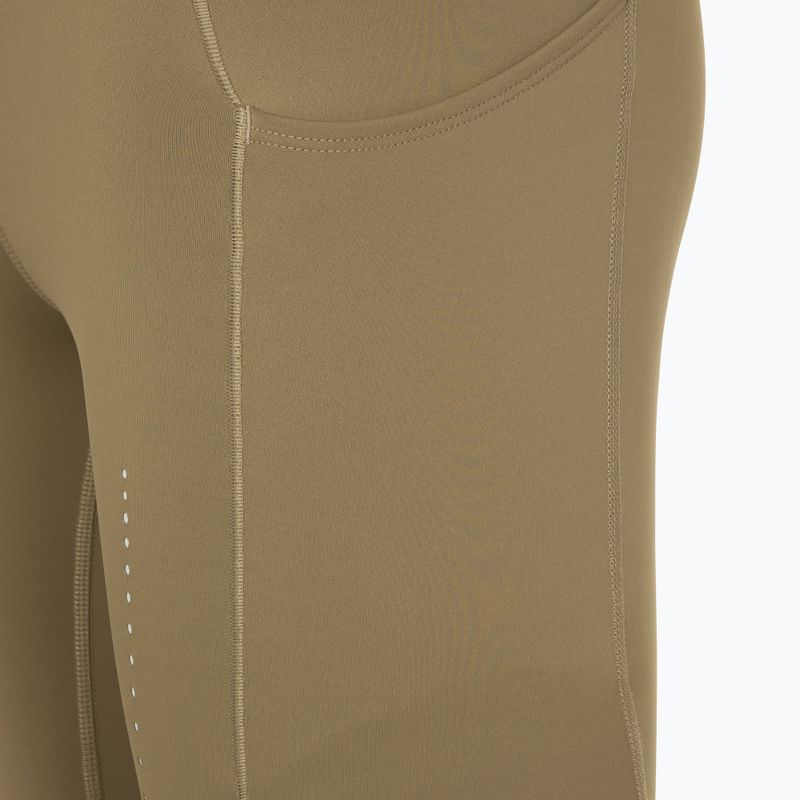 Leggings da corsa Brooks Method 7/8 Tight da donna, color avena scuro 4