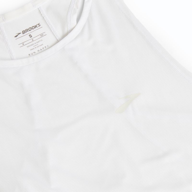 Maglietta da corsa da donna Brooks Sprint Free Tank bianco 3