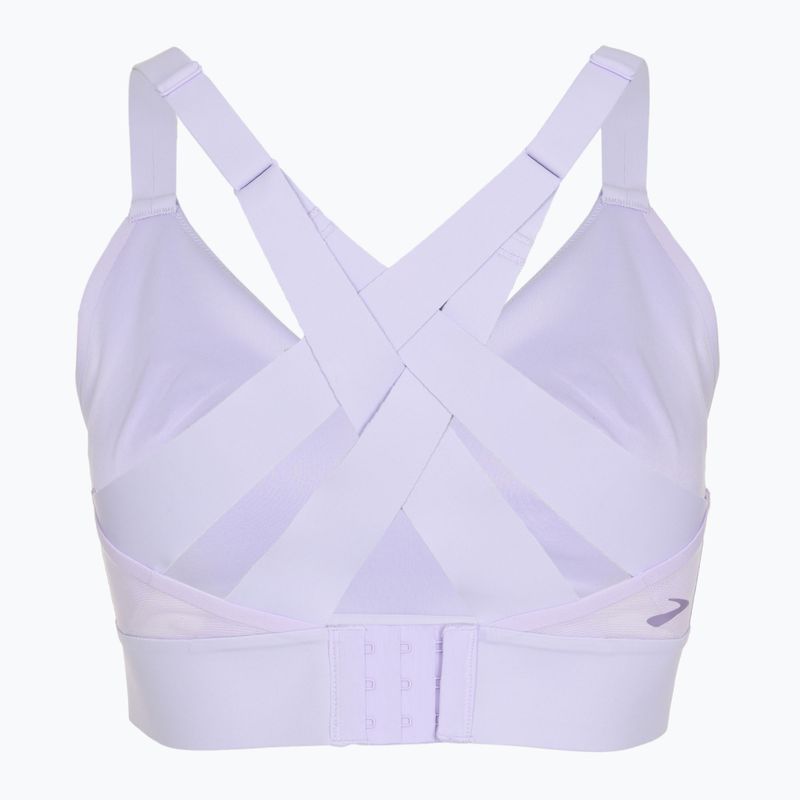 Reggiseno sportivo Brooks Interlace viola dash per l'allenamento 2