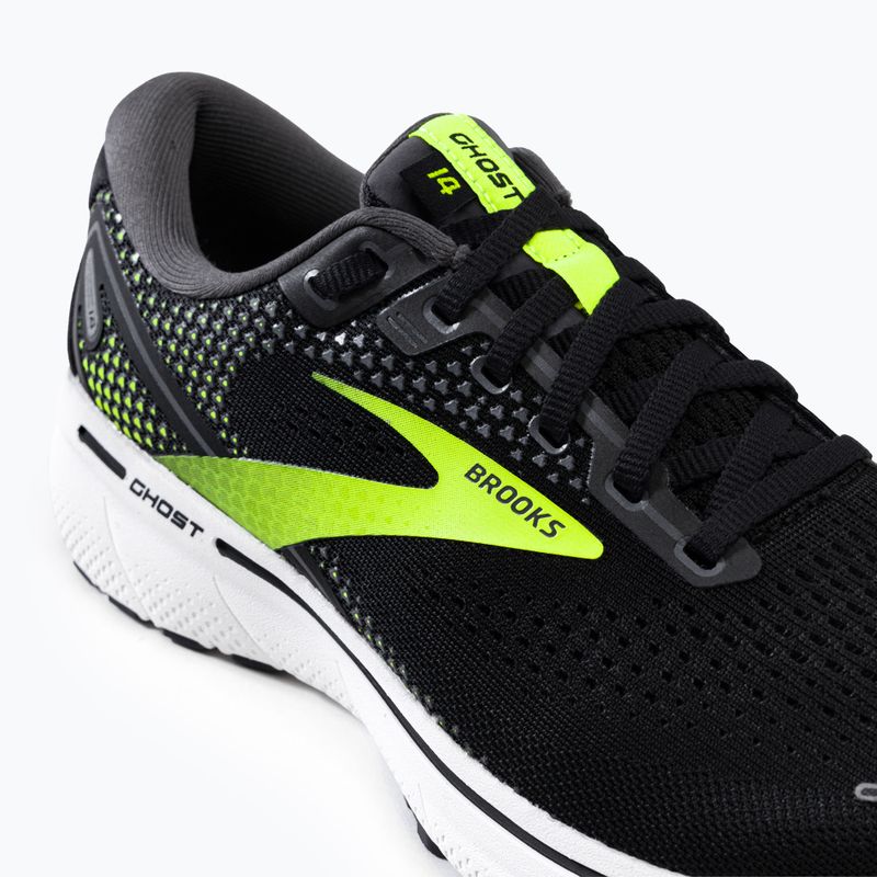 Brooks Ghost 14 scarpe da corsa da uomo nero/perla/notte 8