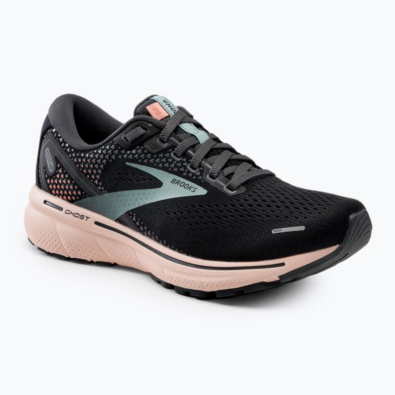 Brooks Ghost 14 scarpe da corsa da donna nero/perla/pesca