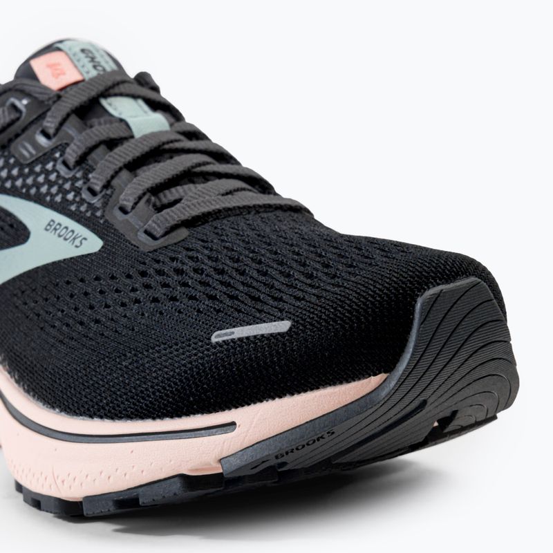 Brooks Ghost 14 scarpe da corsa da donna nero/perla/pesca 7