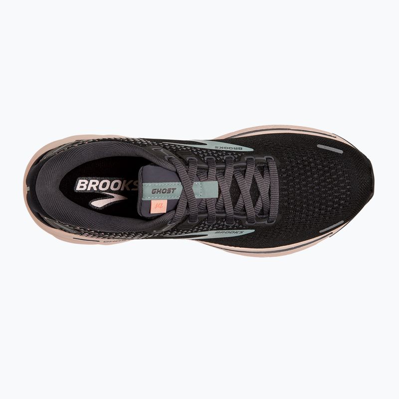 Brooks Ghost 14 scarpe da corsa da donna nero/perla/pesca 12