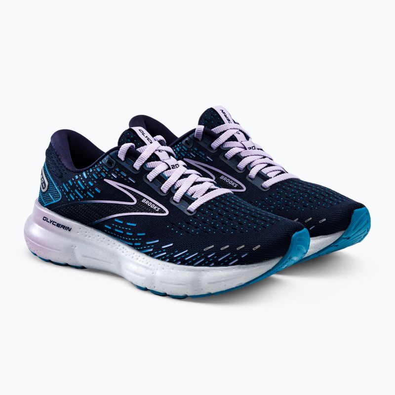 Brooks Glycerin 20 Slim Fit scarpe da corsa donna peacoat/ocean/pastel lilac 7