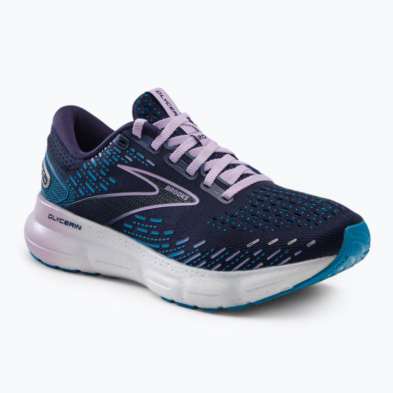 Brooks Glycerin 20 scarpe da corsa da donna peacoat/ocean/pastello lilla