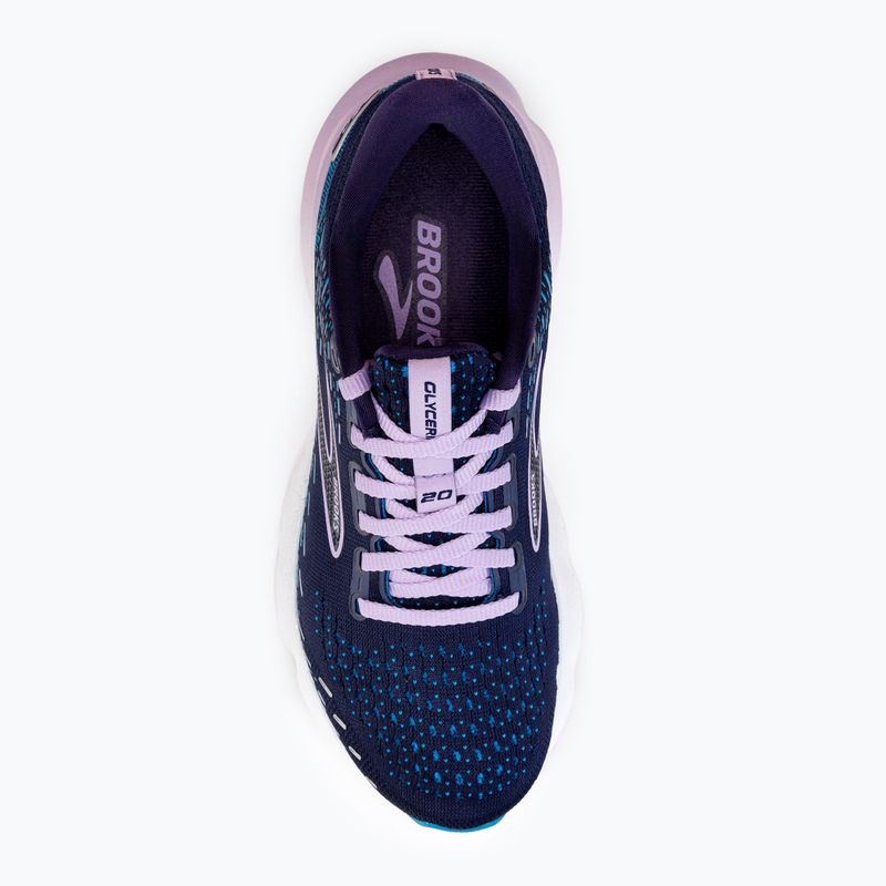 Brooks Glycerin 20 scarpe da corsa da donna peacoat/ocean/pastello lilla 6