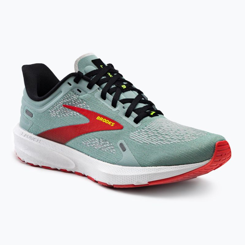 Brooks Launch 9 uomini scarpe da corsa blu surf / nero / pomodoro ciliegia