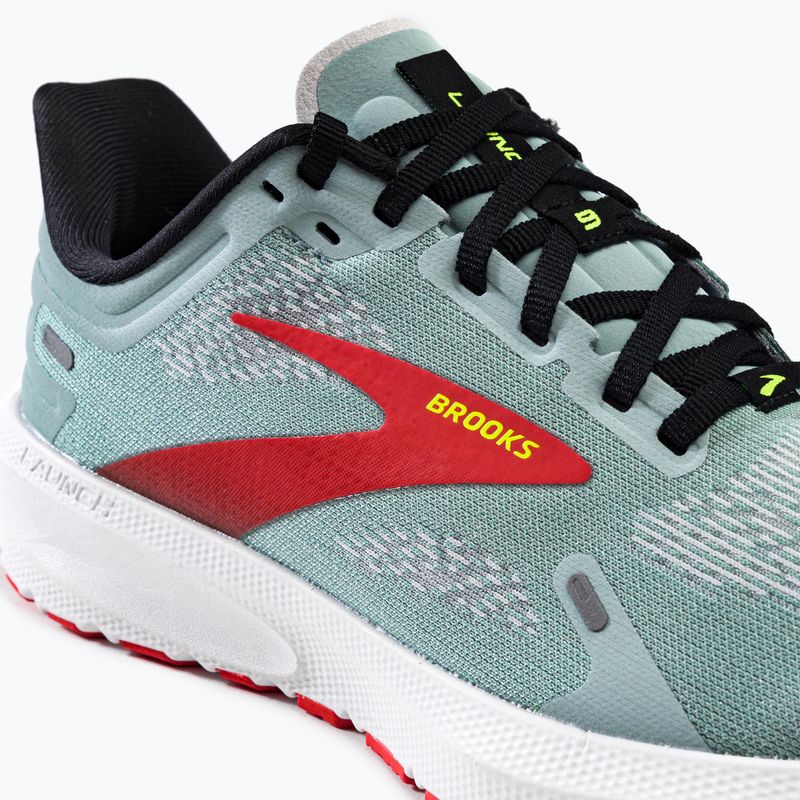 Brooks Launch 9 uomini scarpe da corsa blu surf / nero / pomodoro ciliegia 9