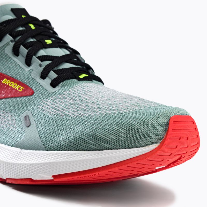Brooks Launch 9 uomini scarpe da corsa blu surf / nero / pomodoro ciliegia 10