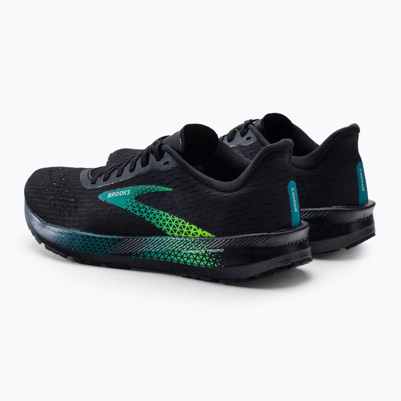 Brooks Hyperion Tempo scarpe da corsa da uomo nero/kayak/geco verde 3