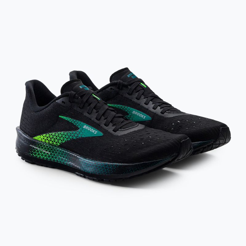 Brooks Hyperion Tempo scarpe da corsa da uomo nero/kayak/geco verde 5